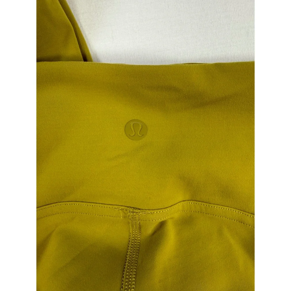Lululemon High Rise Leggings Mustard Yellow‎ Size 6 25